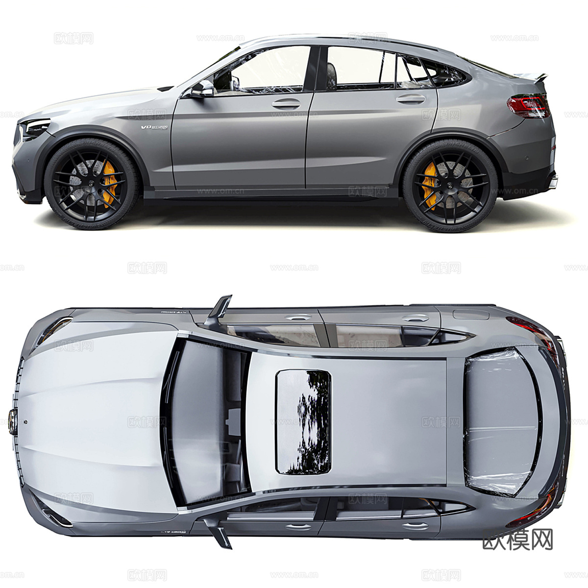 梅赛德斯-奔驰 GLC 63 S AMG 跑车3d模型