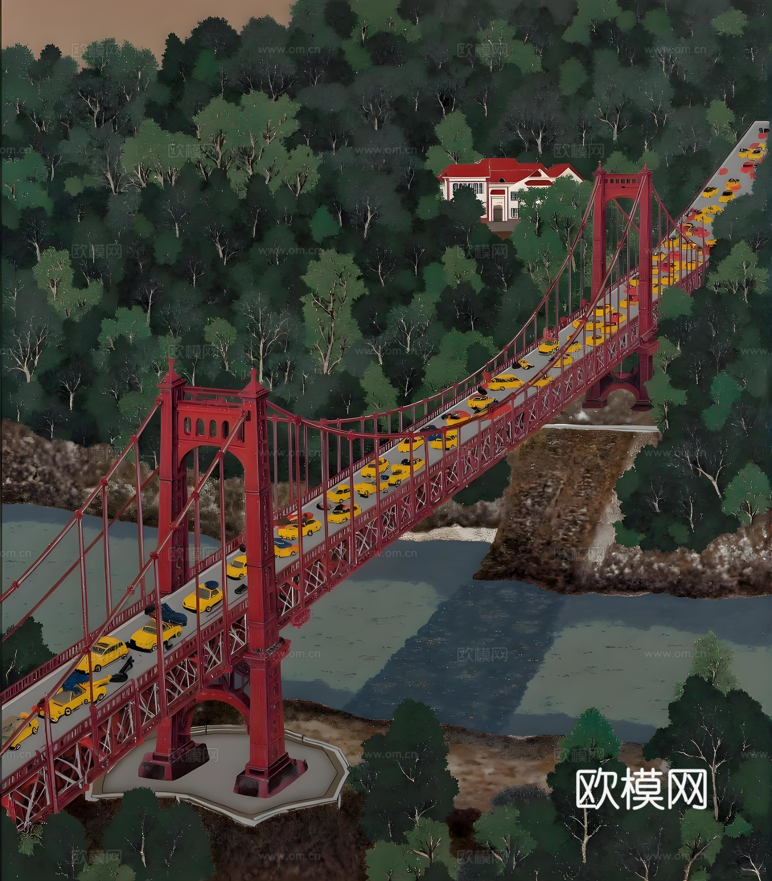 艺术时尚现代挂画下载（渲染图2）