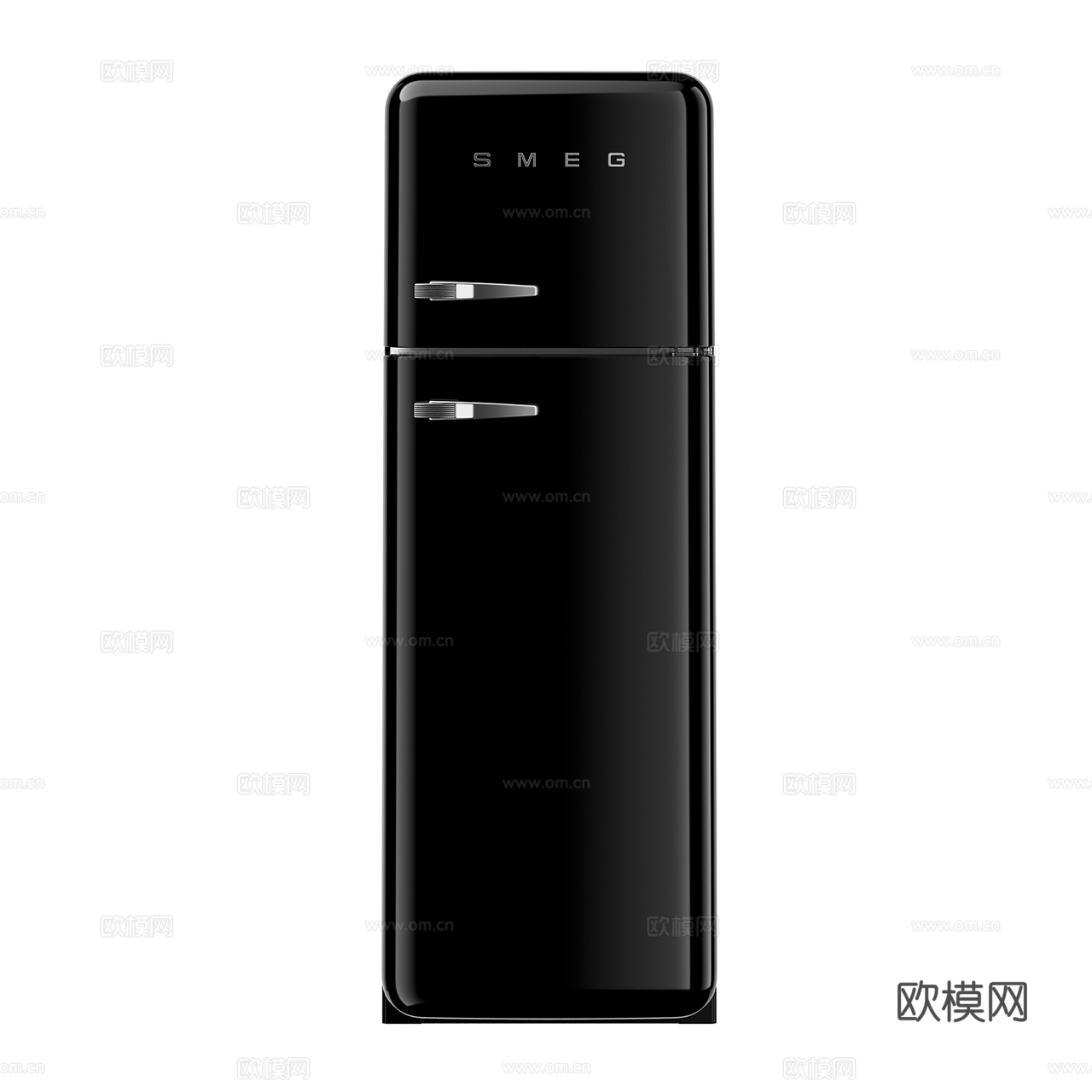 Smeg 现代冰箱 网红冰箱 独立冰箱 单开门冰箱3d模型