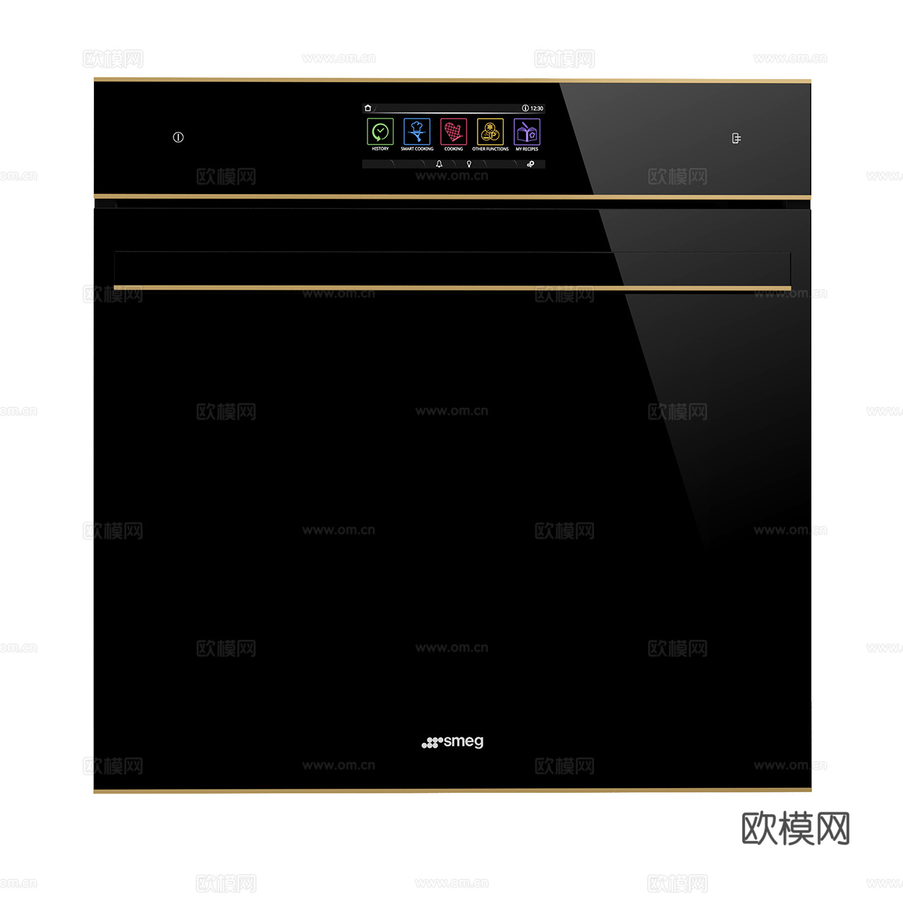 Smeg 现代烤箱 极简烤箱 嵌入式烤箱 烤炉 厨房电器3d模型