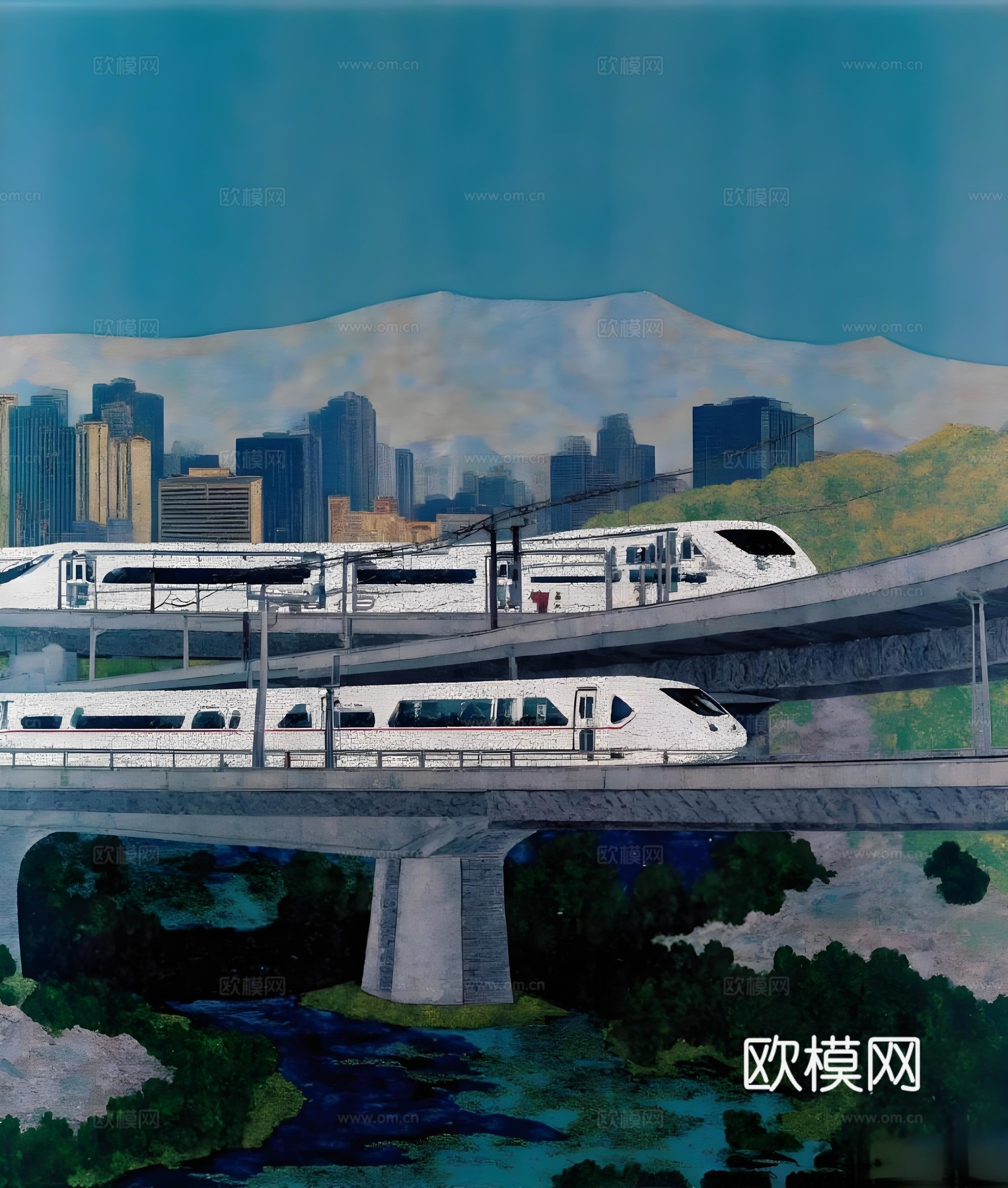 艺术时尚现代挂画下载（渲染图8）