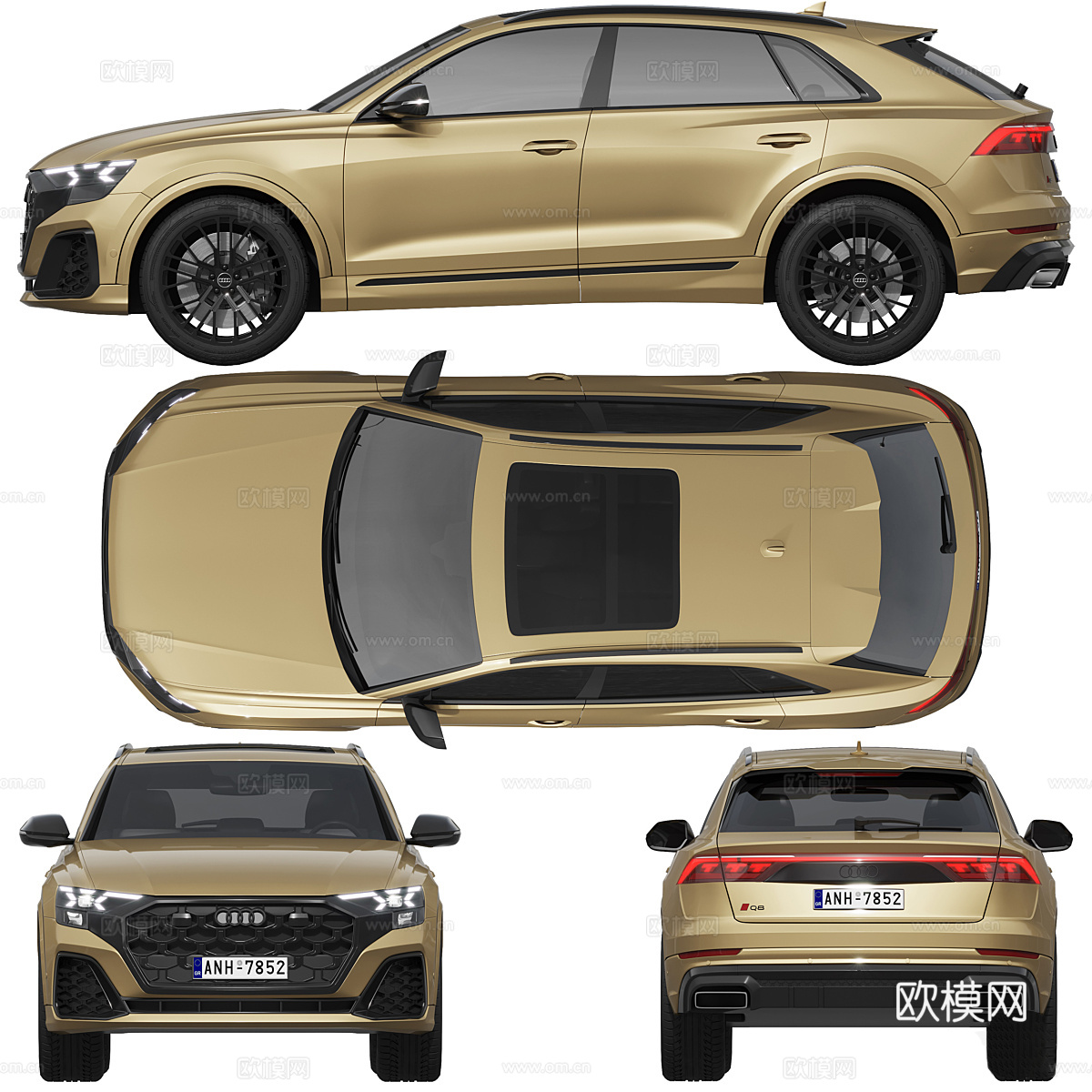 奥迪 Q8 2024 SUV3d模型