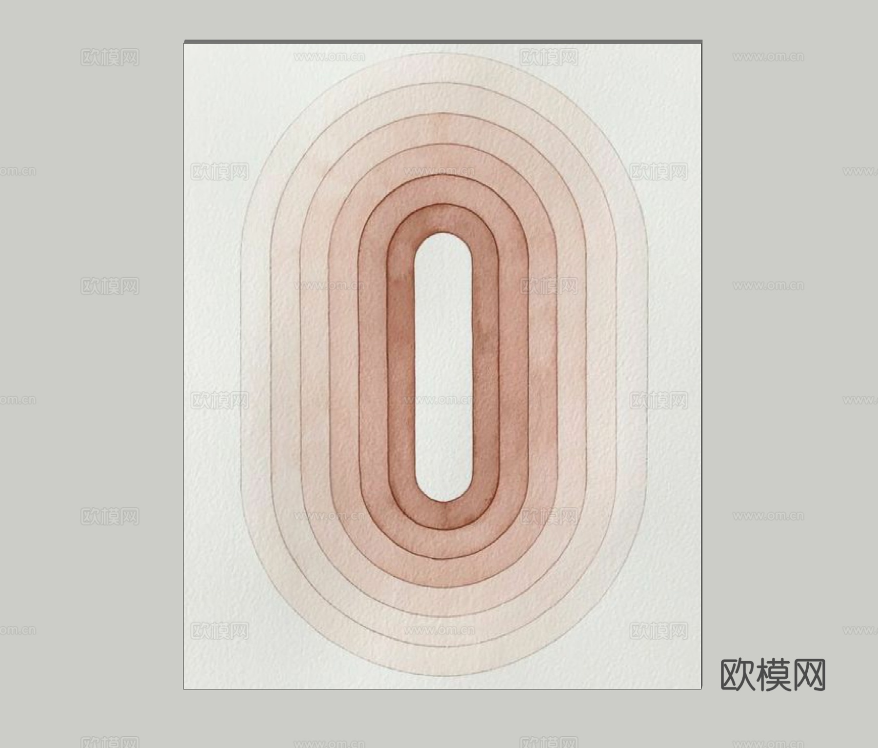 现代艺术地毯su模型下载