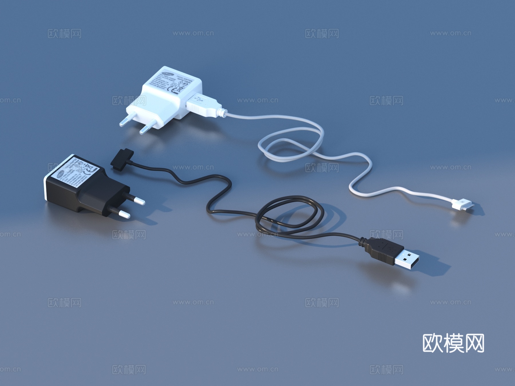 充电线 数据线 连接线3d模型