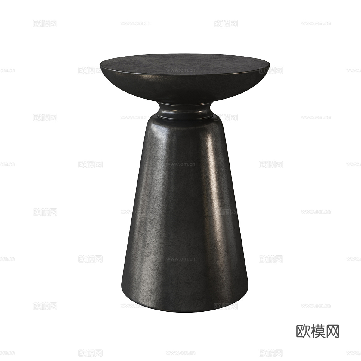 现代轻奢圆茶几 圆边几组合3d模型