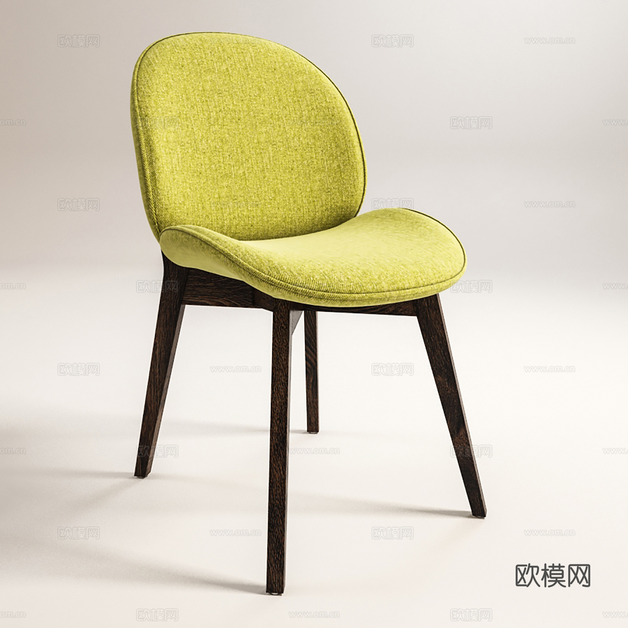 现代休闲椅 布椅书椅 餐椅 单椅3d模型