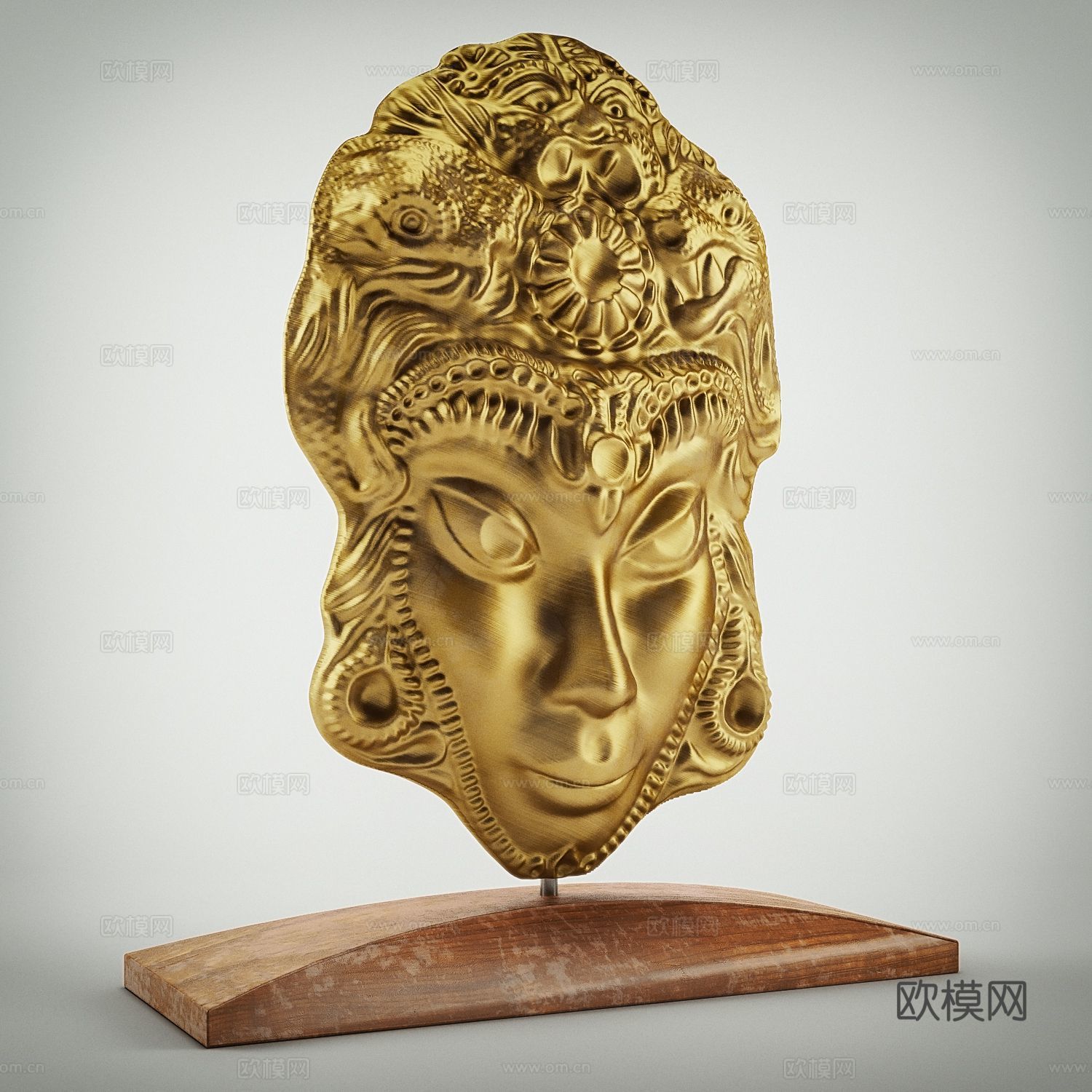 欧式雕塑 人头雕塑  雕塑摆件3d模型