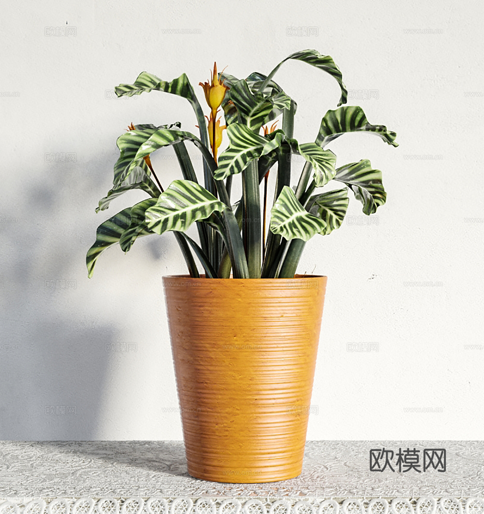 现代盆景  绿植盆栽  室内造景绿植3d模型