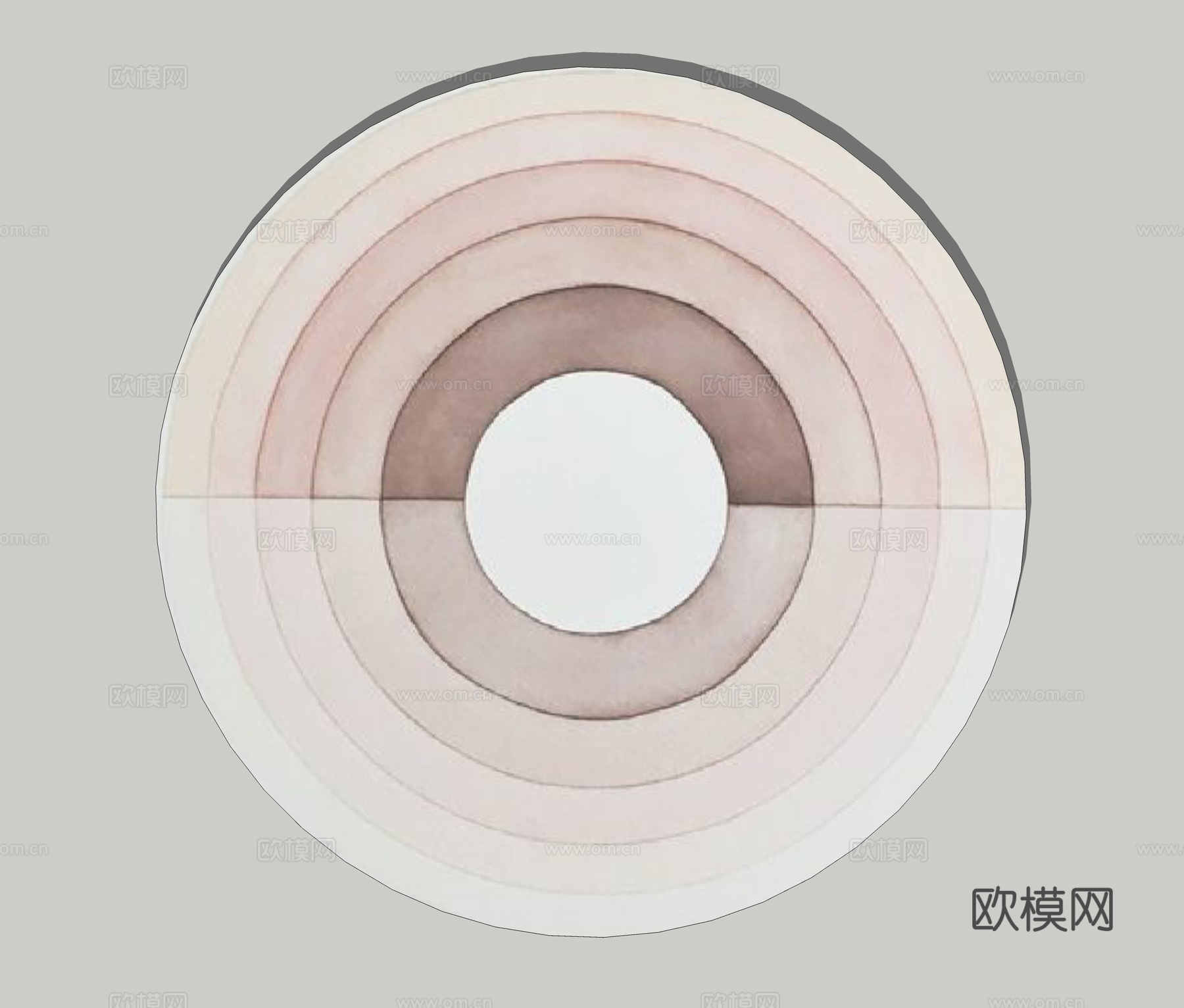 现代艺术地毯su模型下载