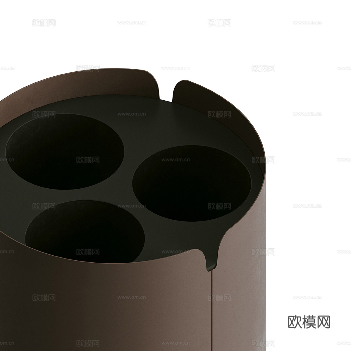 现代意式 AIRA 户外垃圾桶3d模型