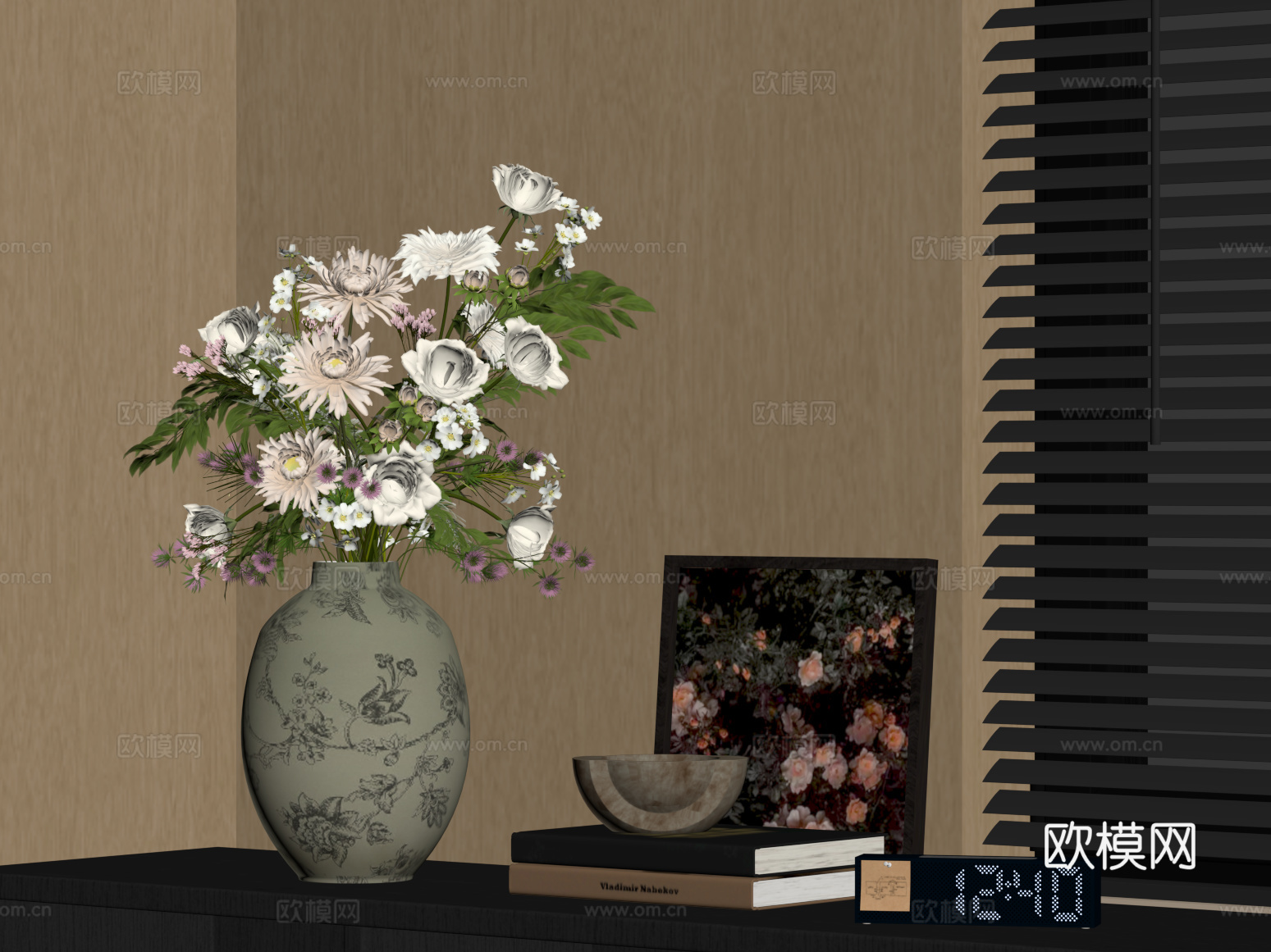 18现代花瓶 花艺摆件su模型