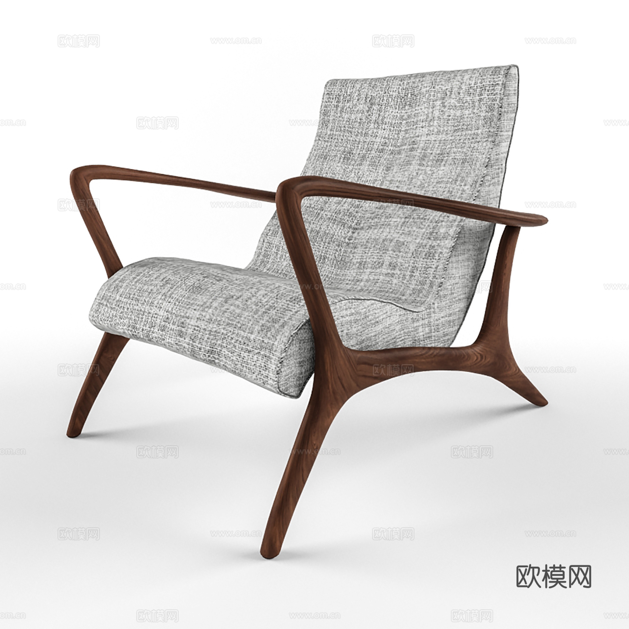现代休闲椅 布椅 书椅  单椅3d模型