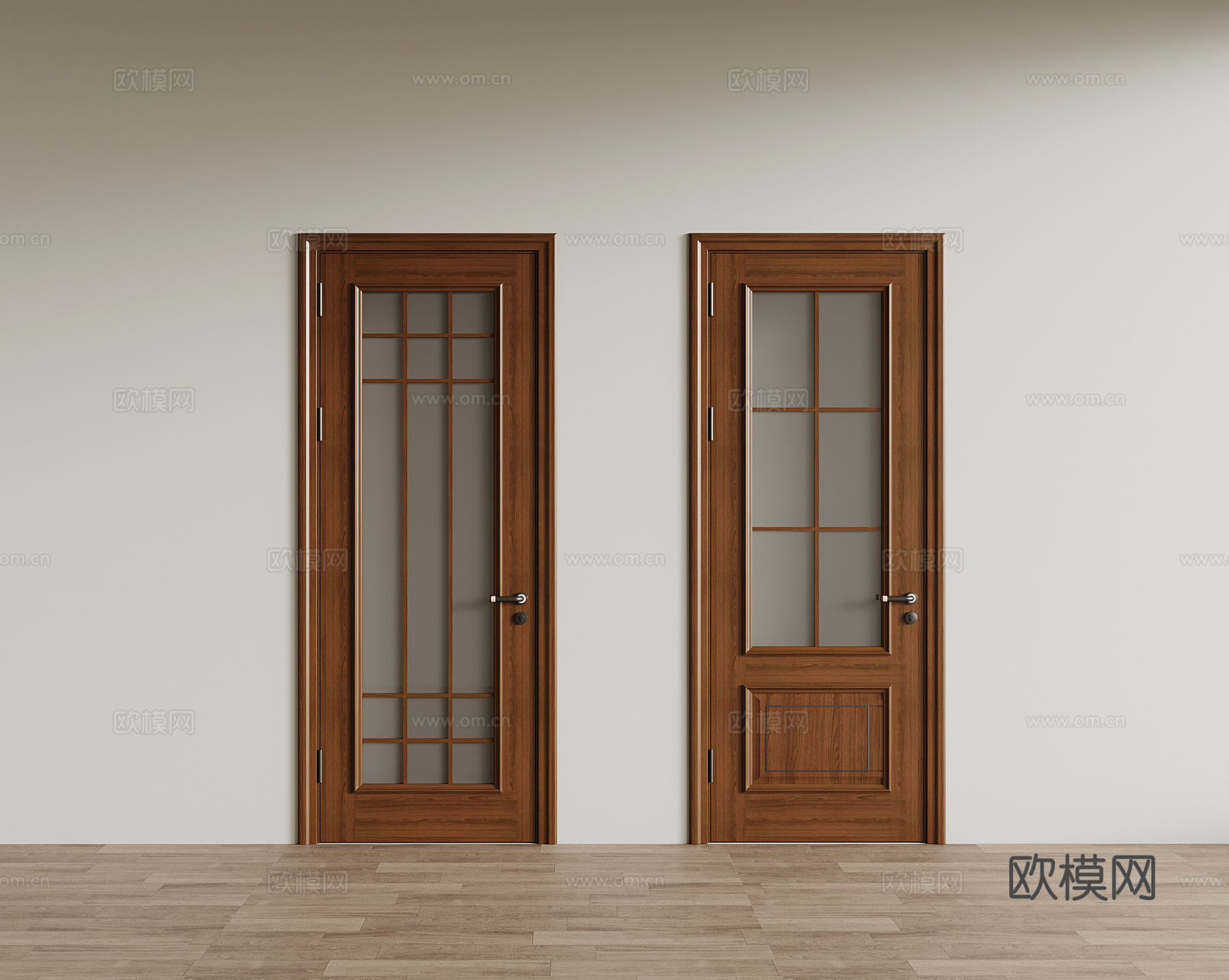 11新中式单开门3d模型