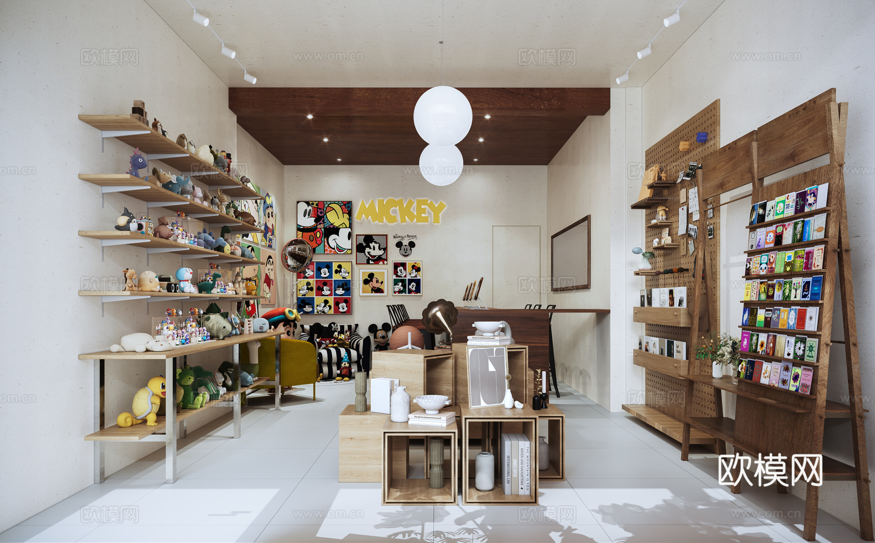 玩具店 潮玩店 动漫周边 卡通商店 玩具礼品店 文创店 手办3d模型