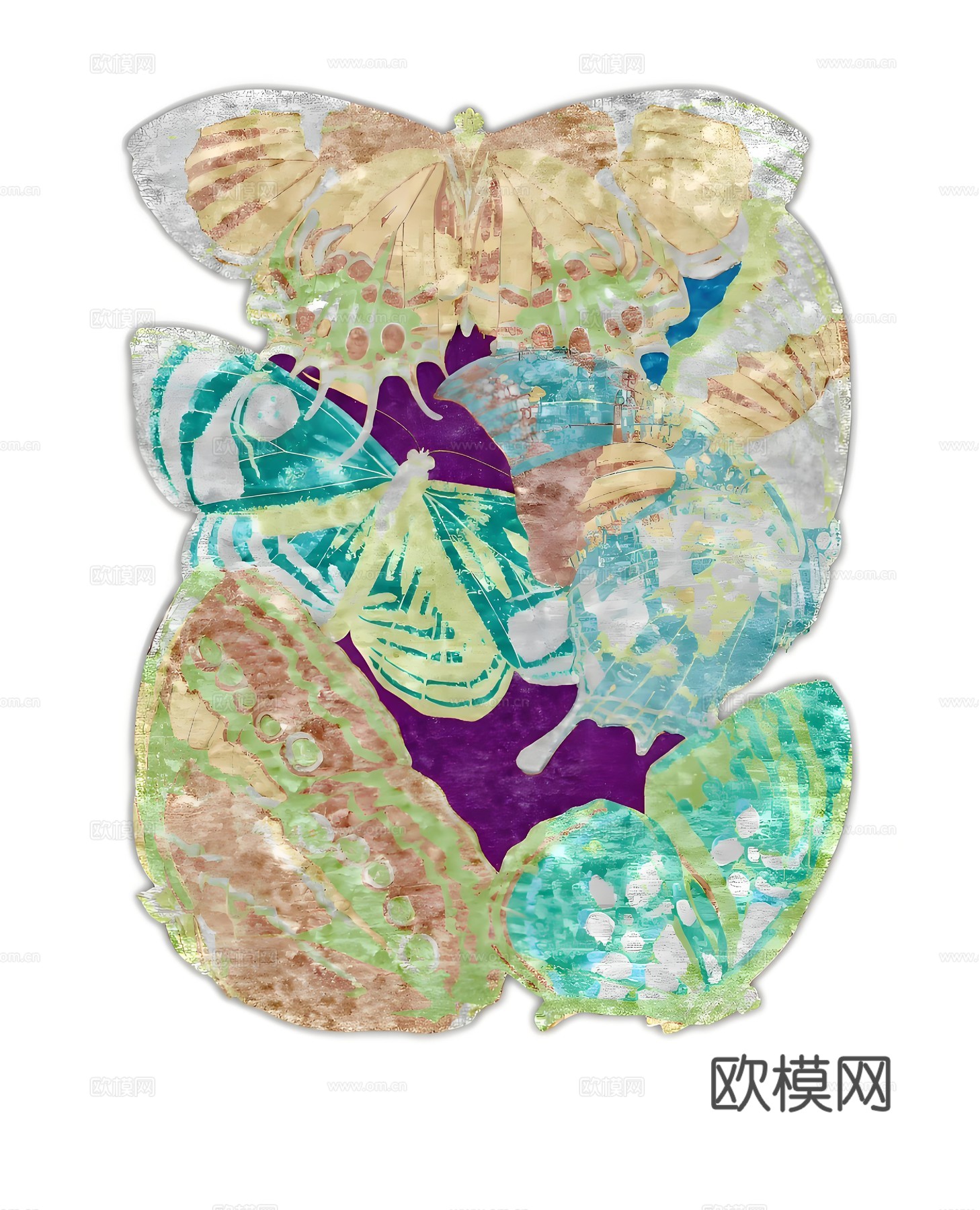 艺术时尚现代挂画下载（渲染图2）