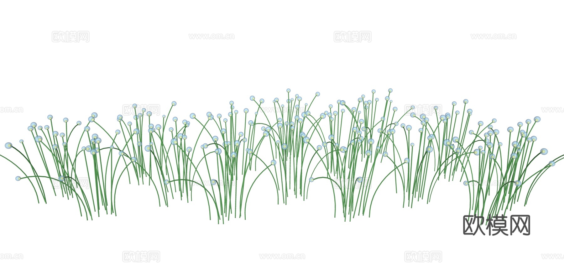 现代植物灯户外灯su模型下载