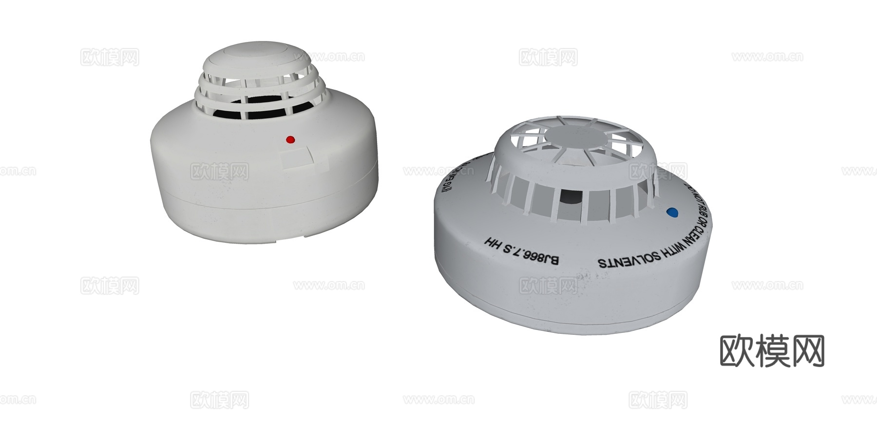 现代烟雾报警器su模型下载