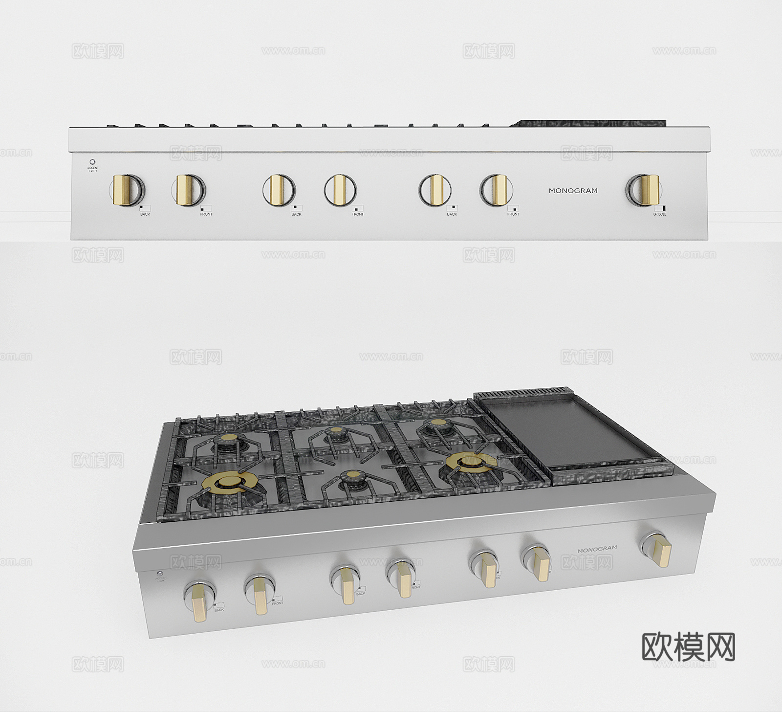 现代燃气灶su模型下载