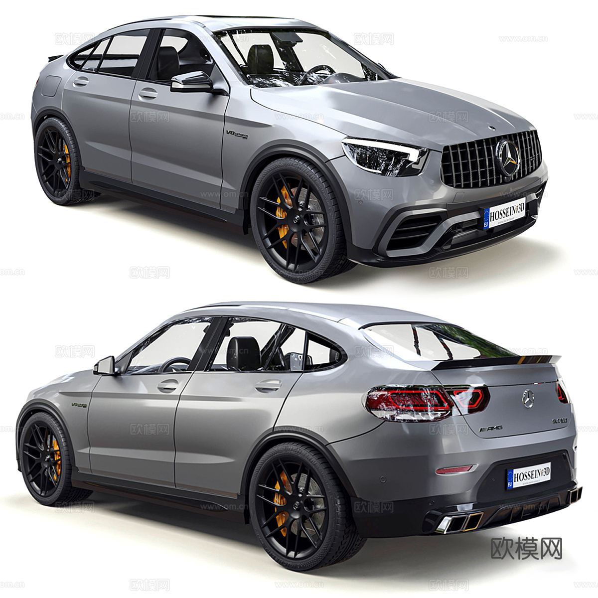 梅赛德斯-奔驰 GLC 63 S AMG 跑车3d模型