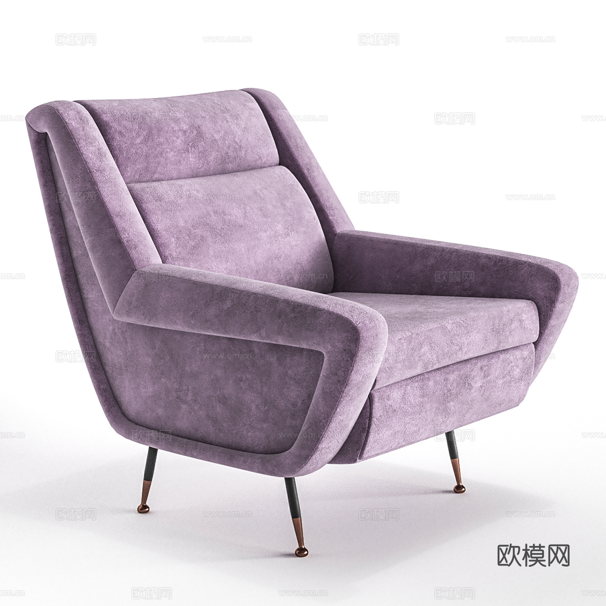 现代休闲椅 布椅 书椅  单椅3d模型