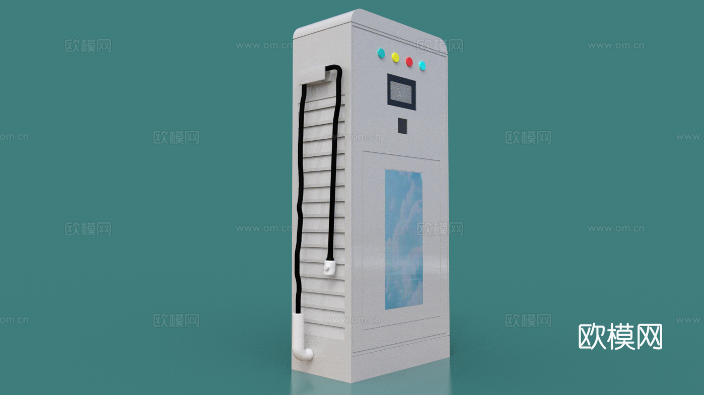 现代新能源充电桩su模型下载