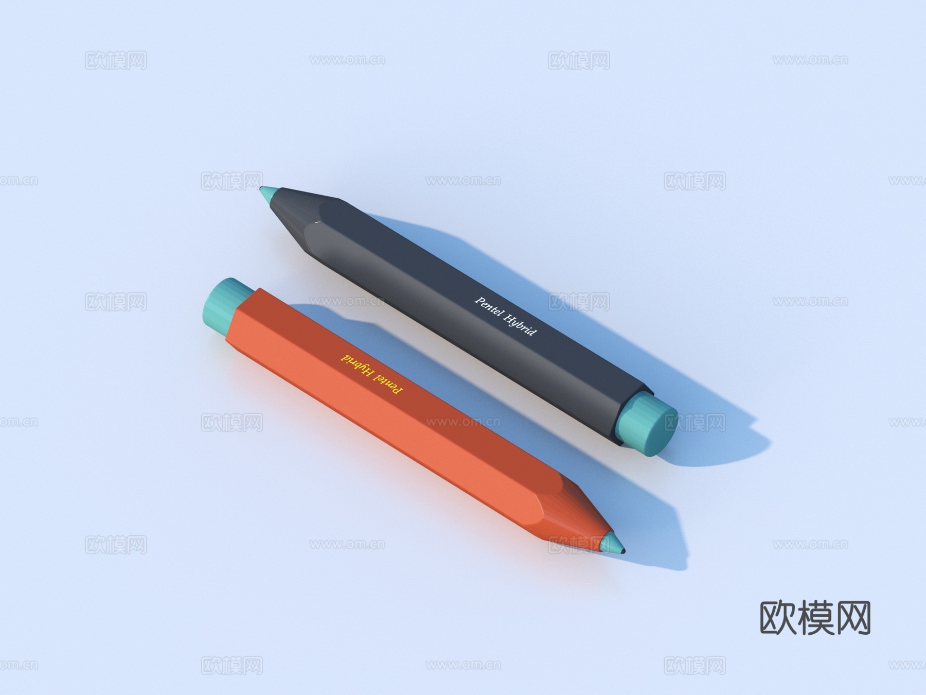 记号笔 笔 画笔 彩色笔 中性笔3d模型