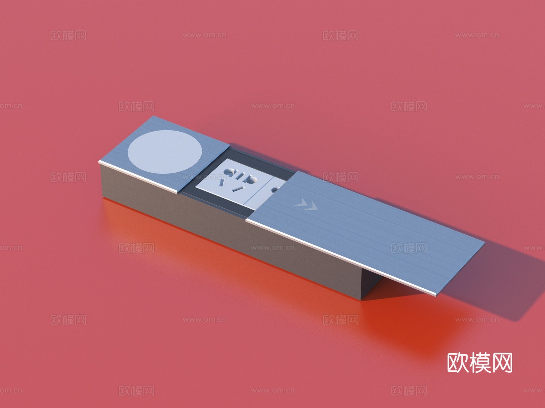 插座 多功能桌插su模型