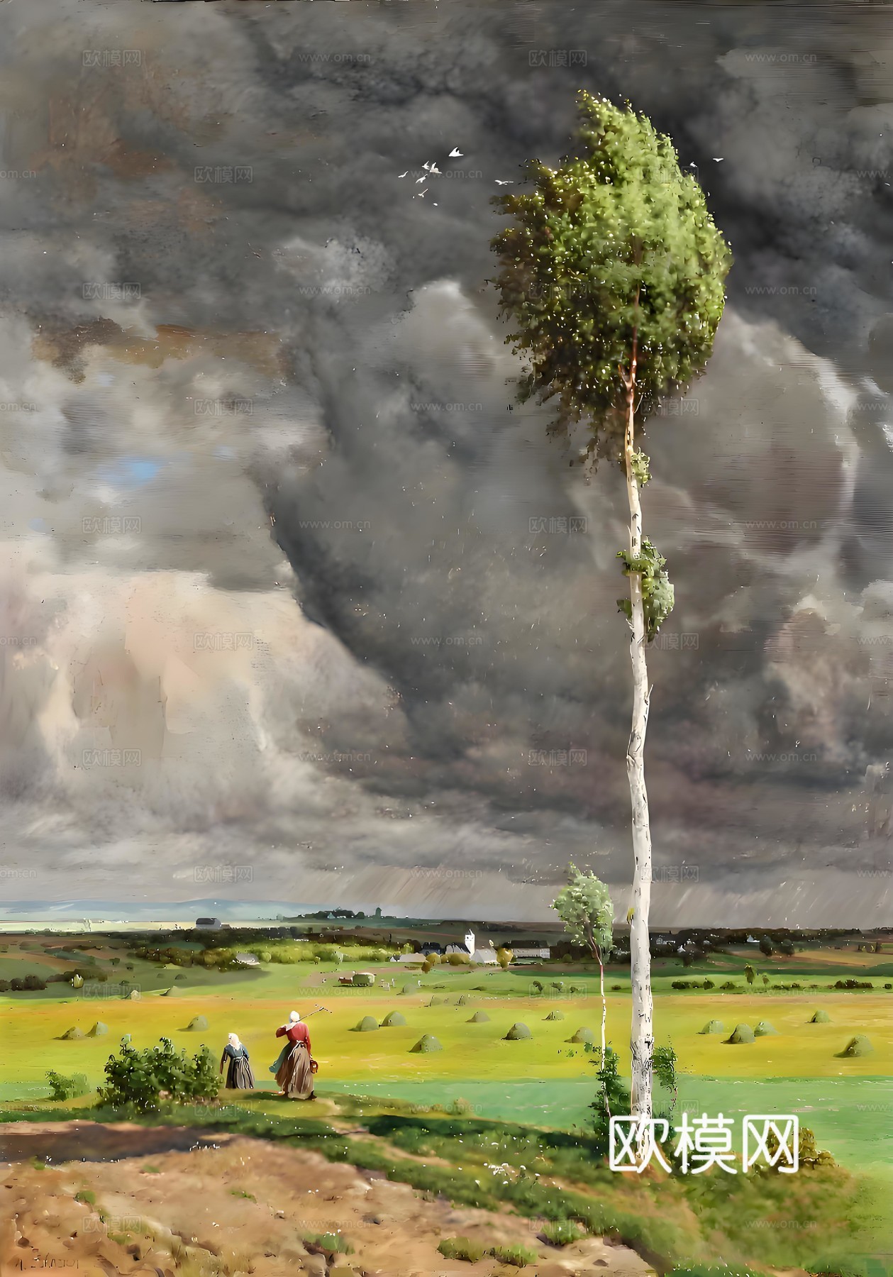 艺术时尚现代挂画下载（渲染图2）