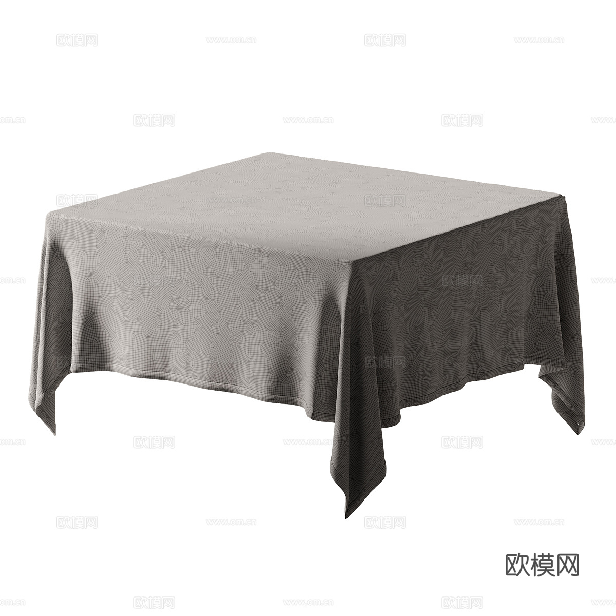 方形桌布3d模型