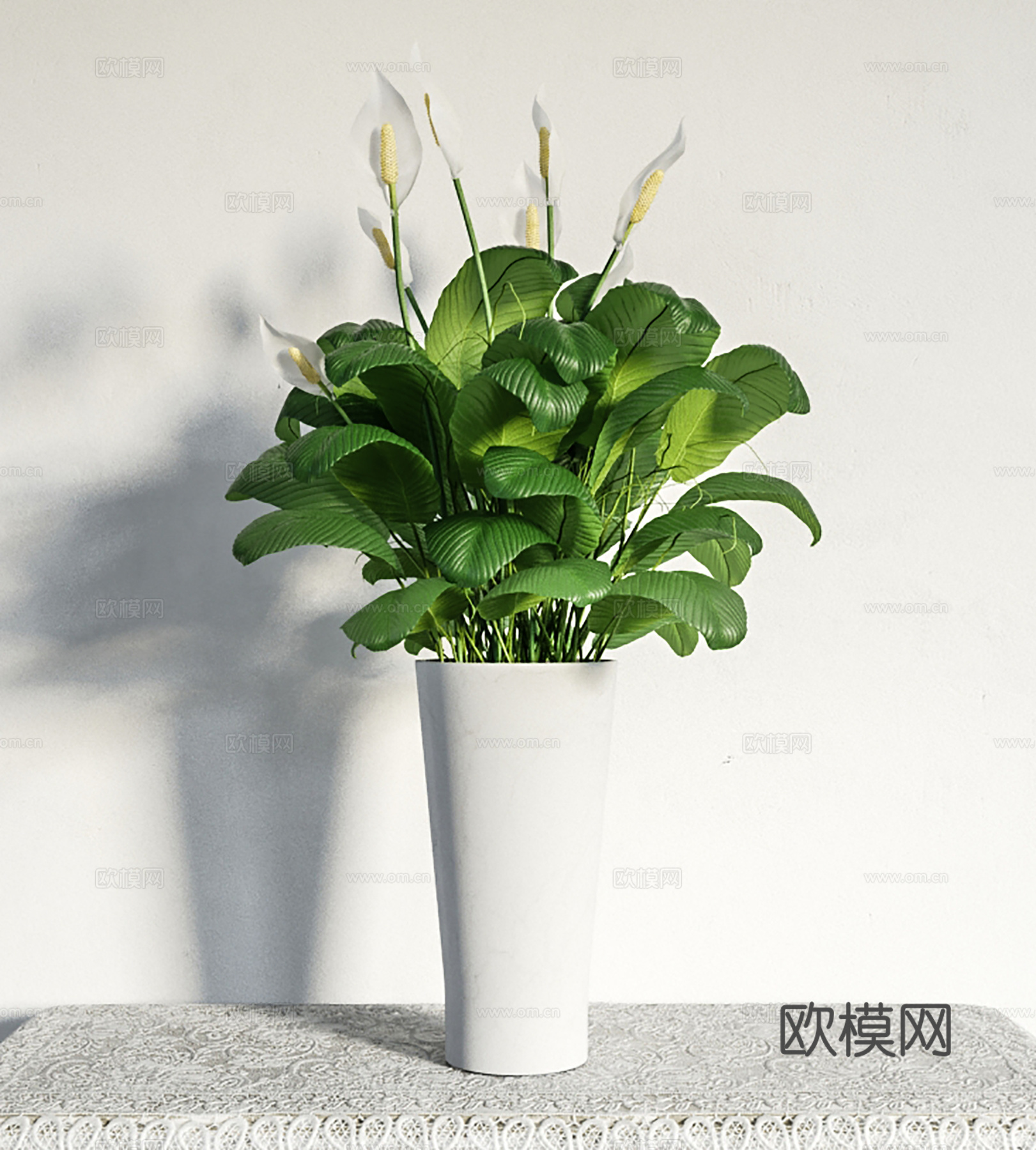 现代盆景  绿植盆栽3d模型