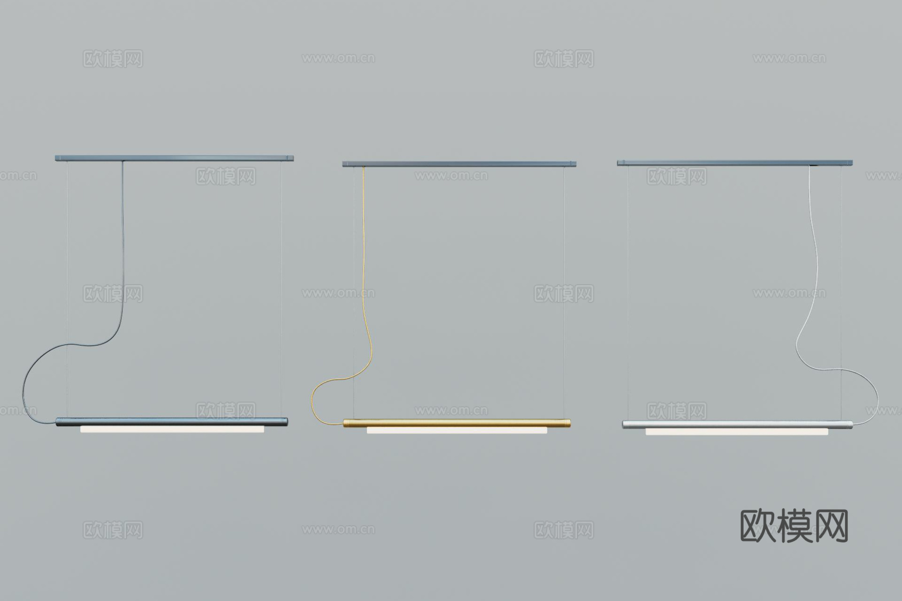 现代吊灯su模型下载