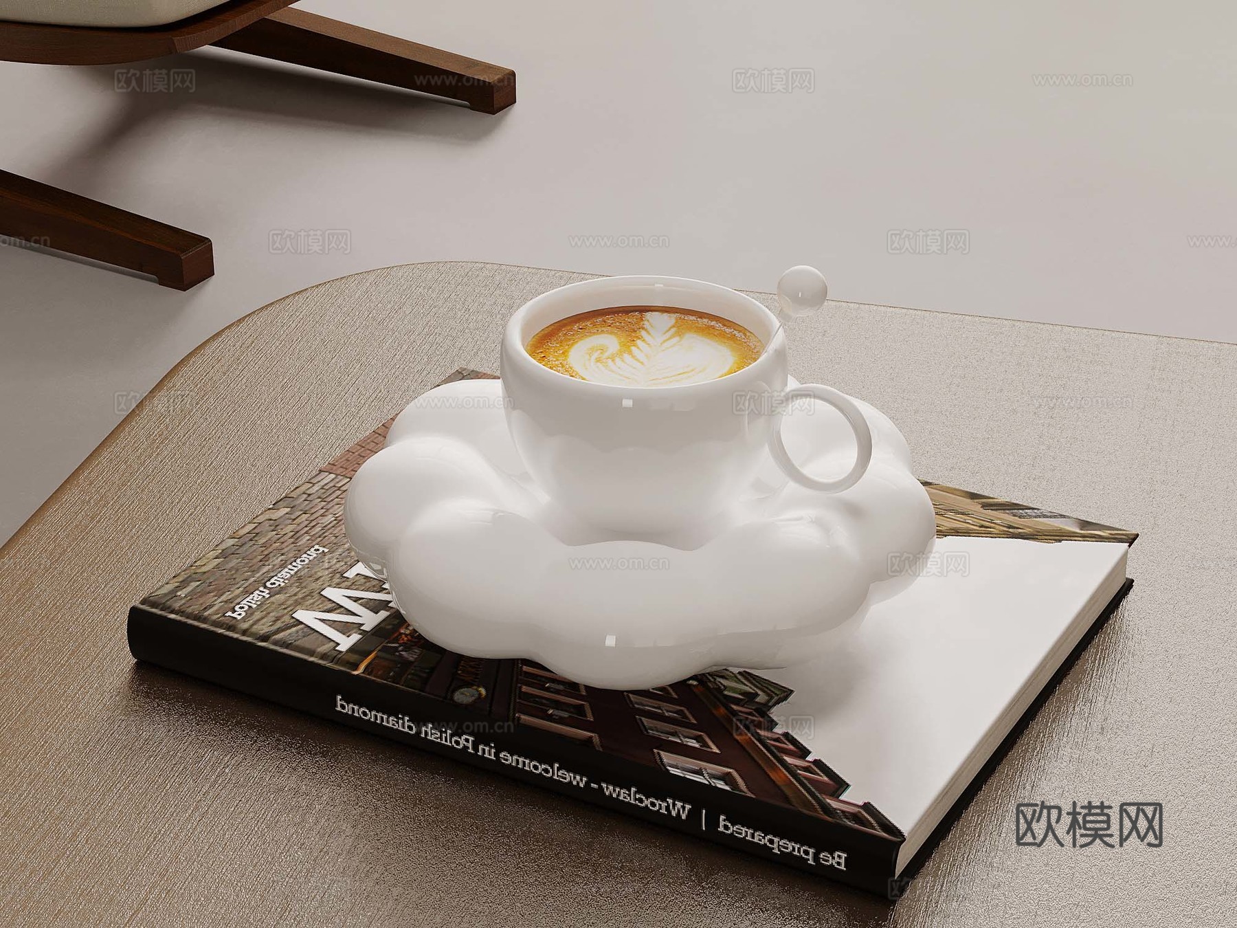 26现代摆件 咖啡杯3d模型