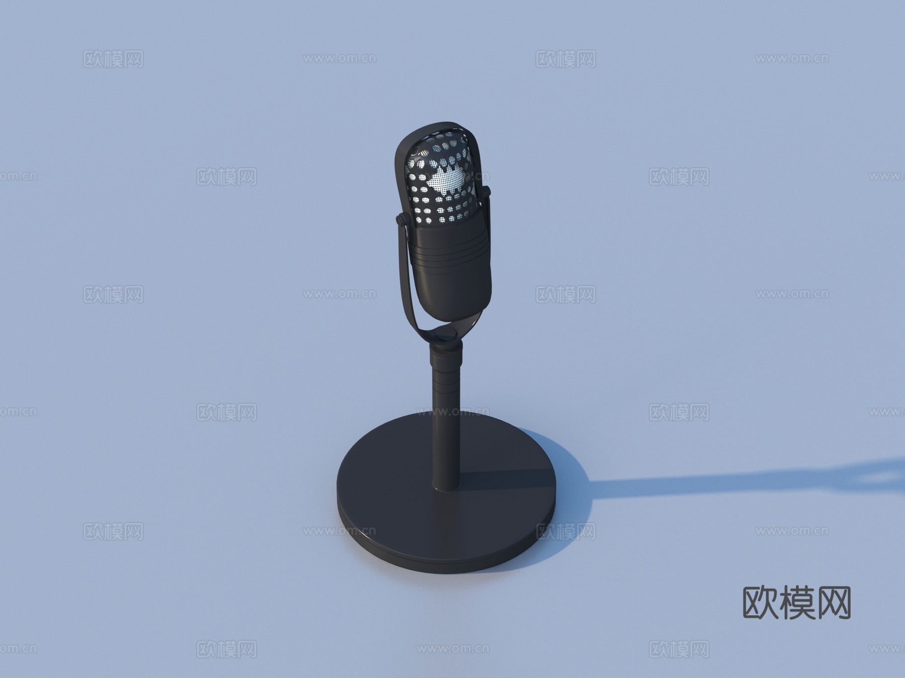 麦克风 话筒 扬声器 录音话筒3d模型