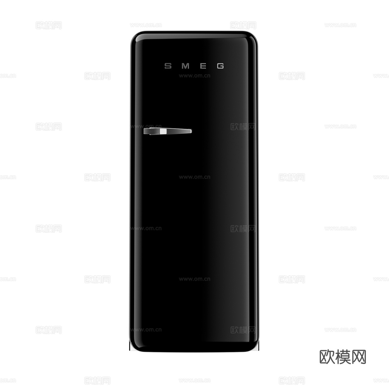 Smeg 现代冰箱 网红冰箱 独立冰箱 单开门冰箱3d模型