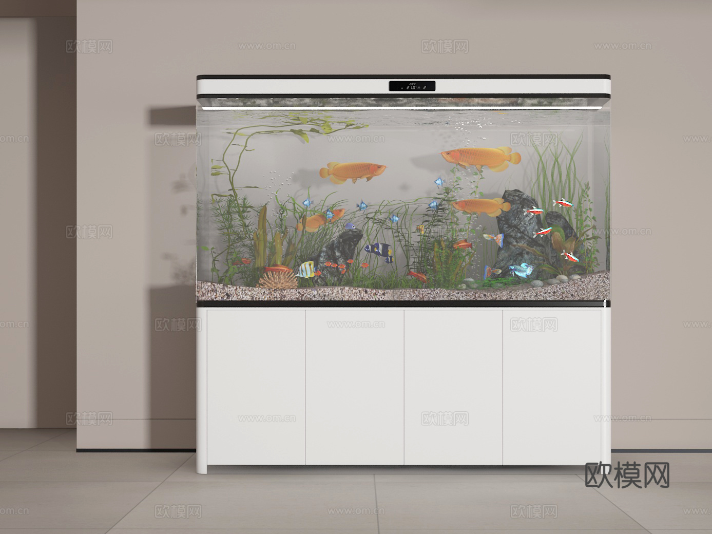鱼缸3d模型