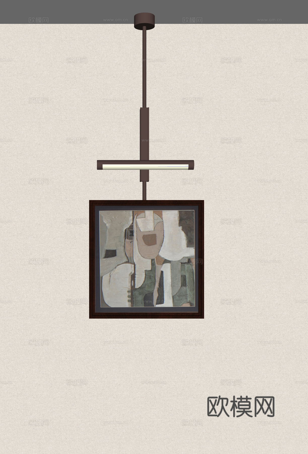 现代床头挂画 卧室挂画 客厅挂画 抽象挂画 书房挂画su模型