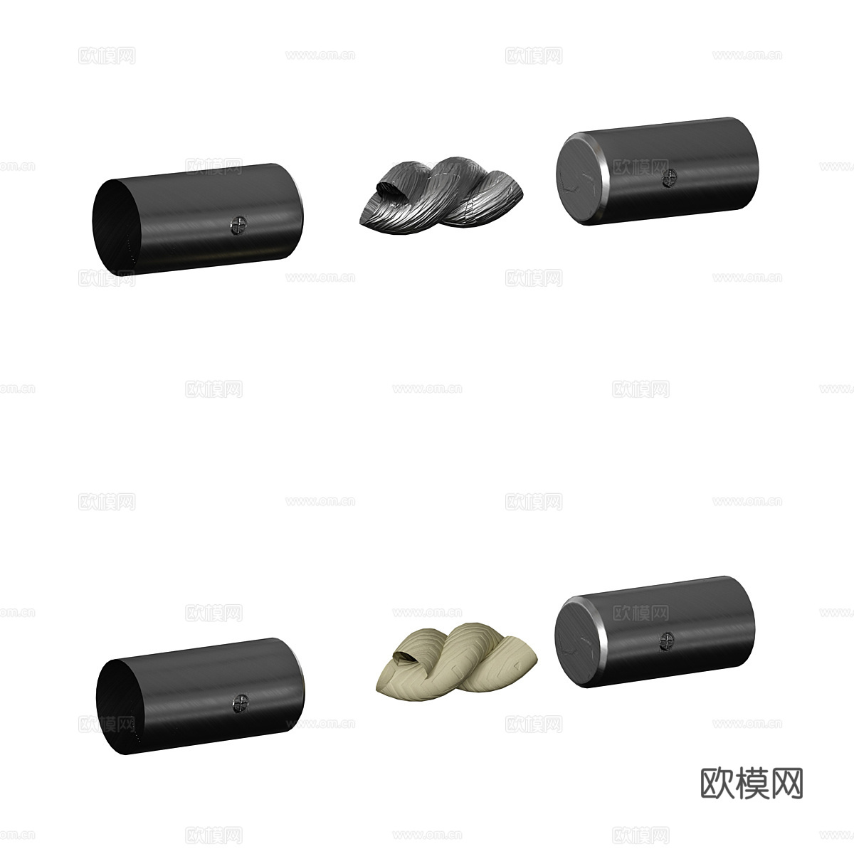 现代绳索 绳索围栏构造器3d模型