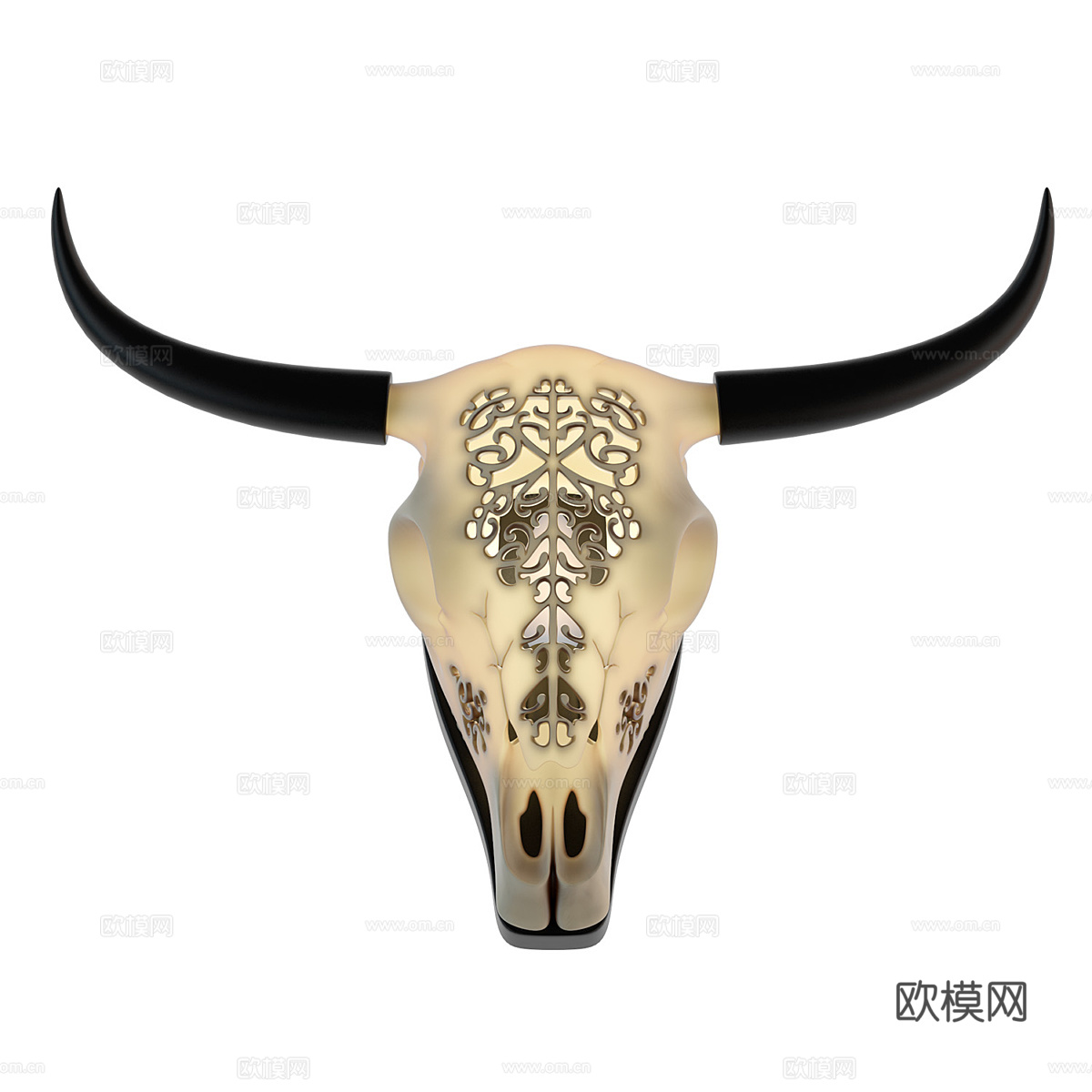 现代简约雕塑摆件 羊角摆件  摆件3d模型