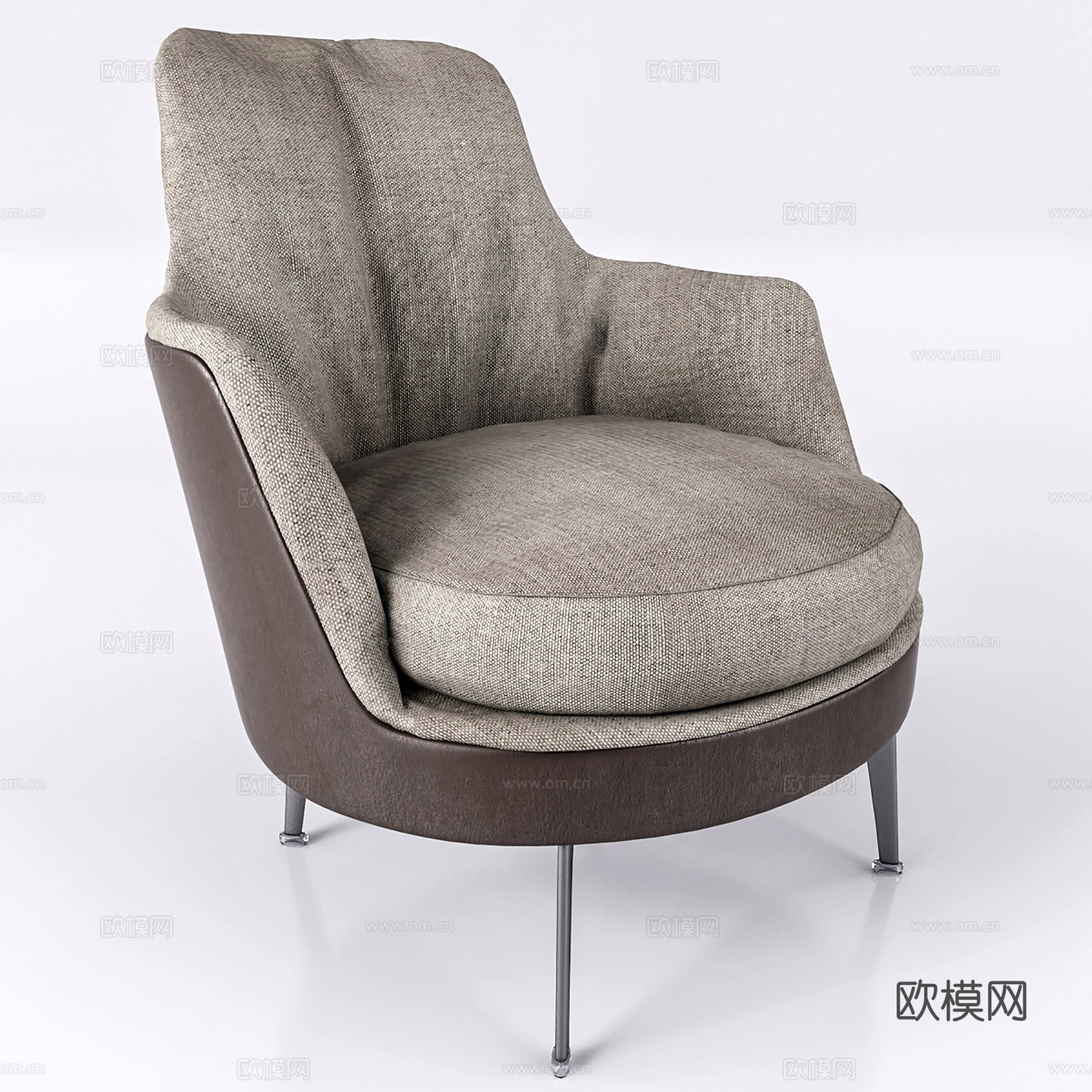 现代休闲椅 布椅 书椅 单椅3d模型