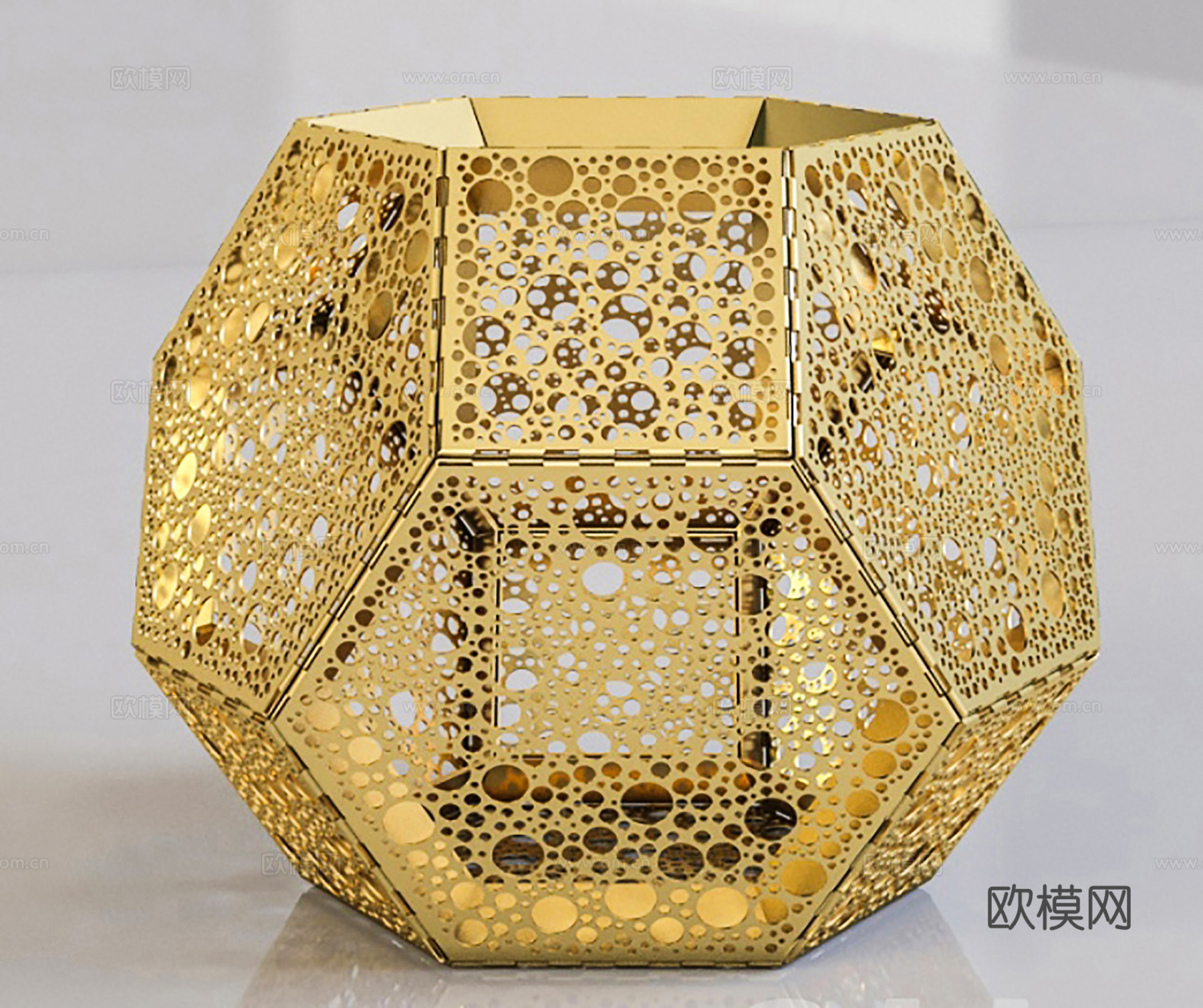 现代轻奢饰品摆件 镂空雕刻  装饰品3d模型