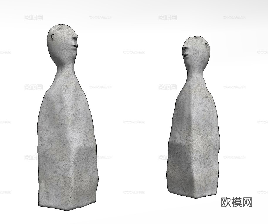 现代工艺品雕塑摆件su模型下载