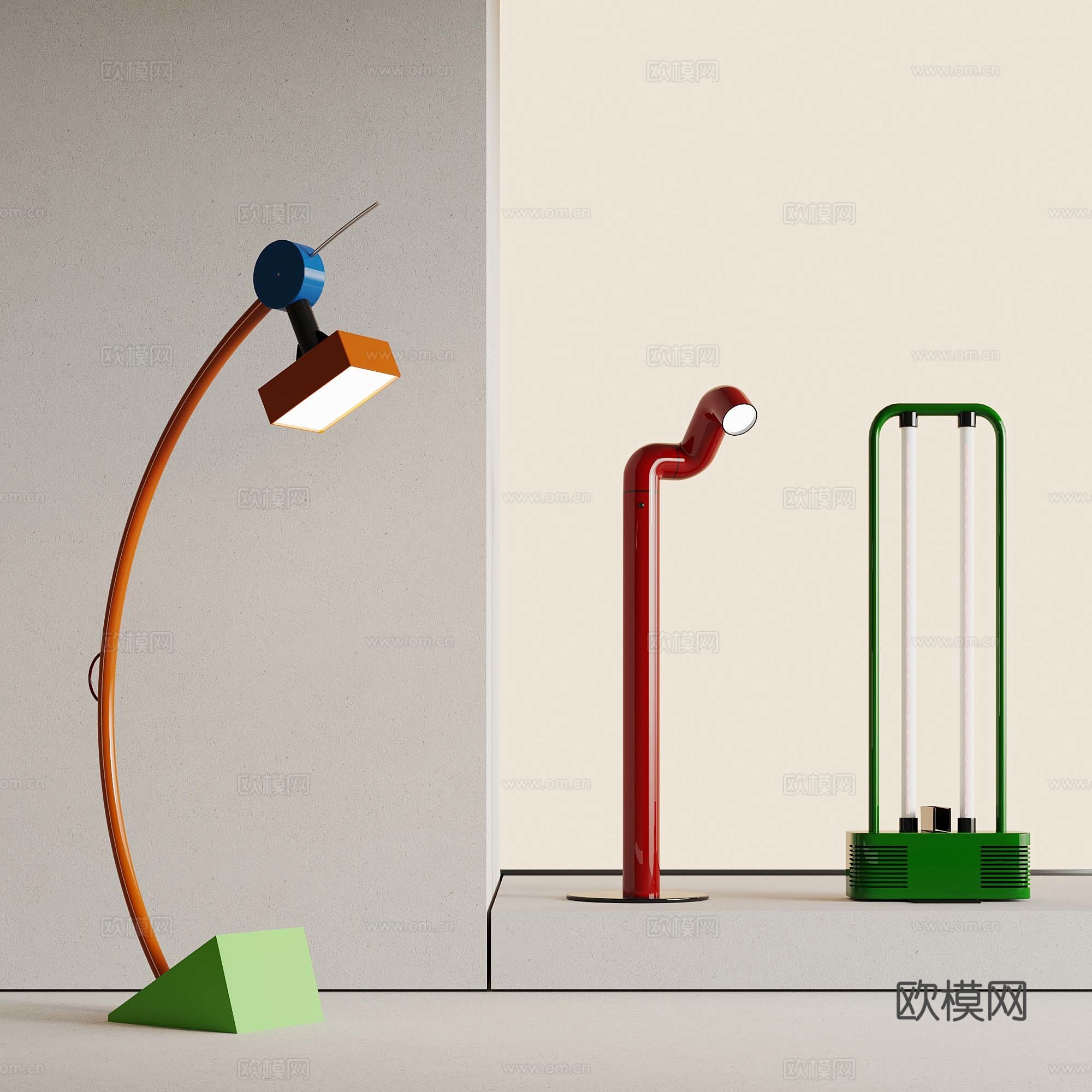 23多巴胺落地灯3d模型