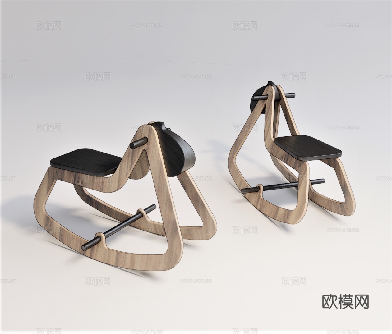 现代木马玩具su模型下载