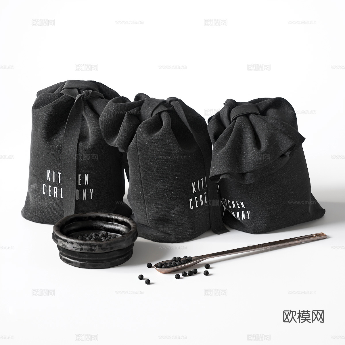 香料袋 香料 胡椒3d模型