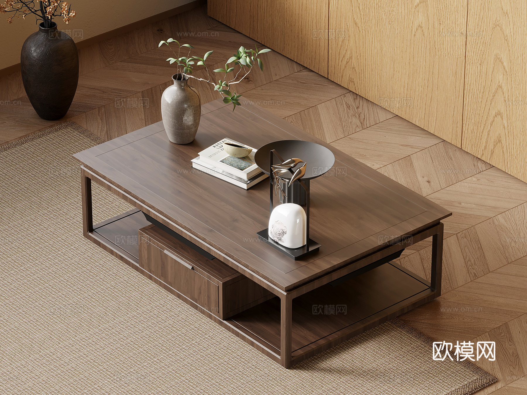 20茶几 中古风茶几3d模型