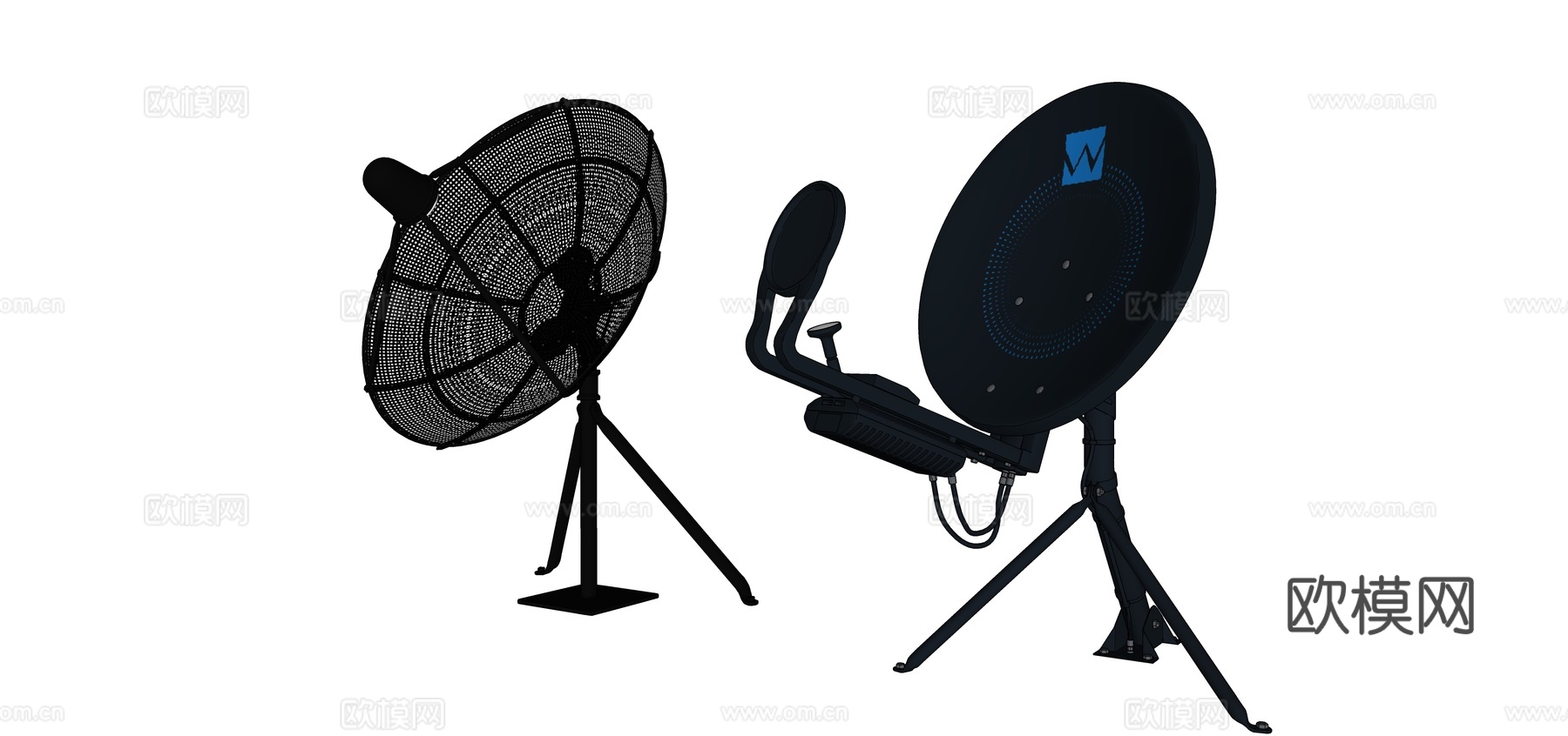 现代卫星接收器su模型下载