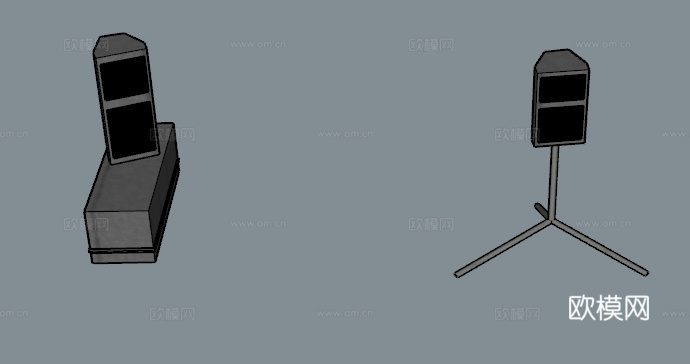 现代音响su模型下载