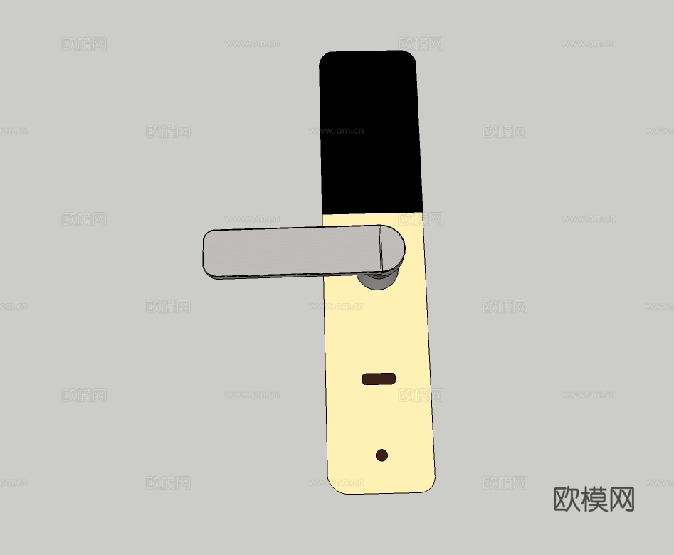 现代门锁门把手su模型下载