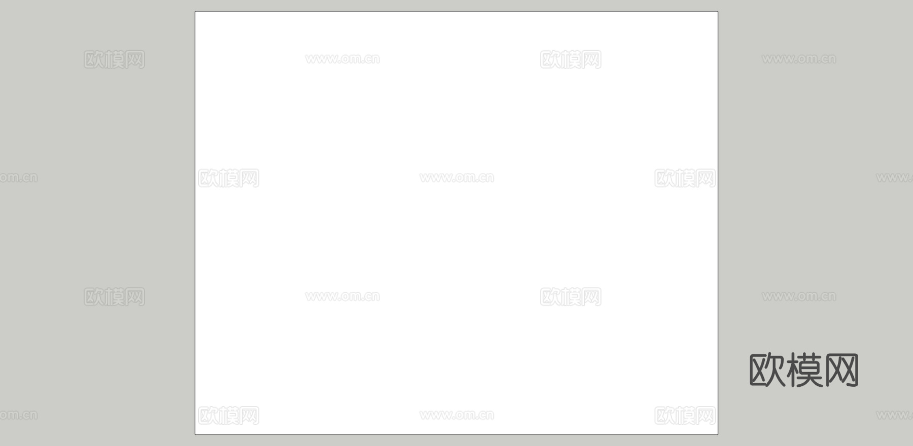 现代天花吊顶su模型下载