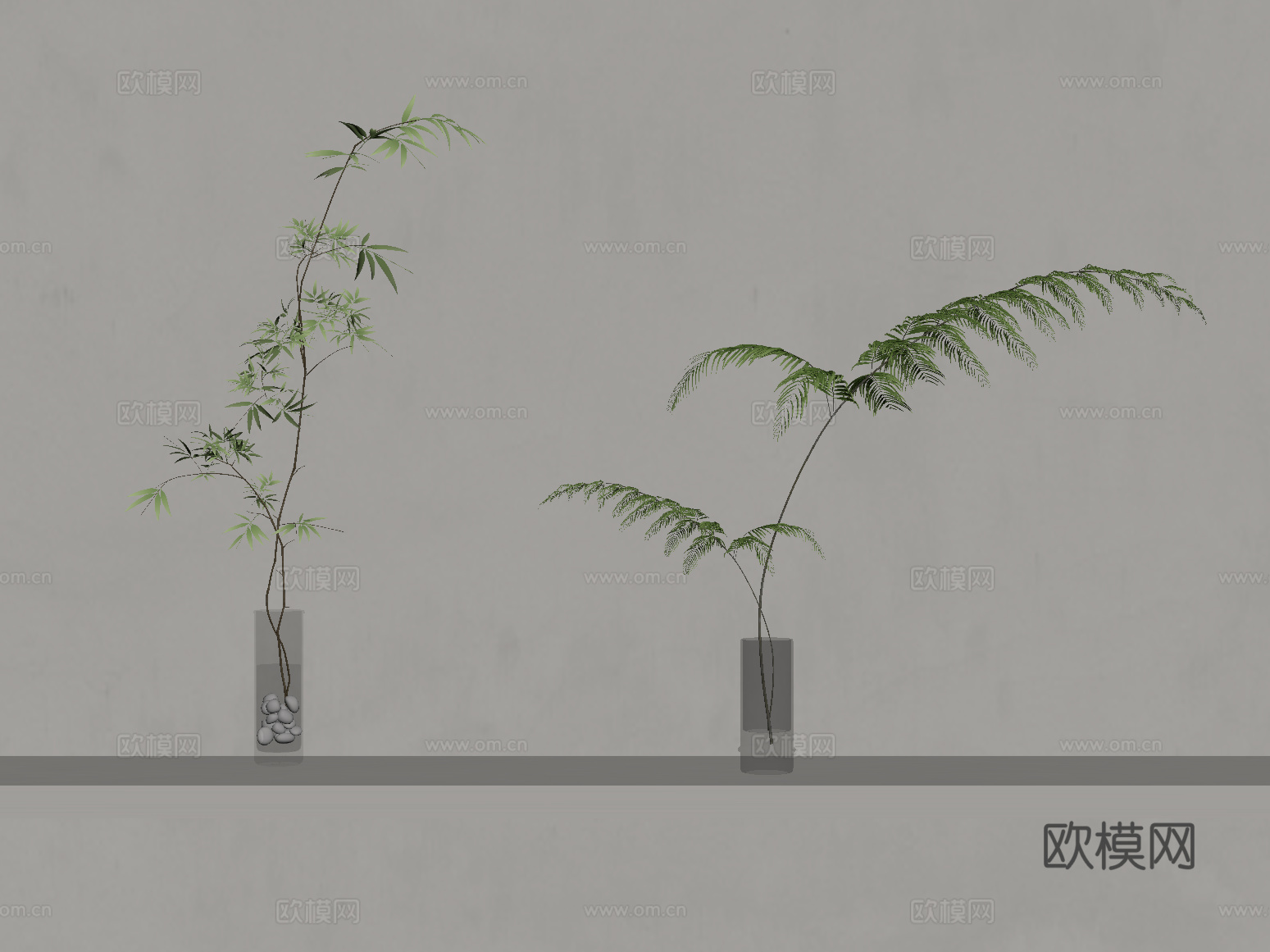 05绿植 现代绿植 桌面绿植su模型